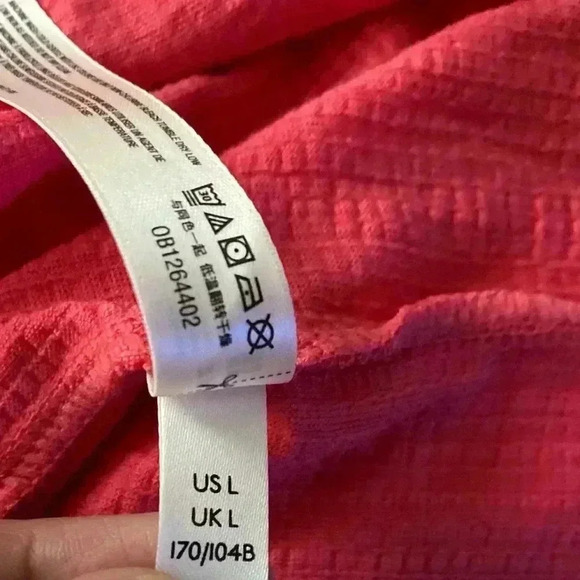 🆕Free People Bright Red Full Hearts Tank L 🆕 - Picture 11 of 15